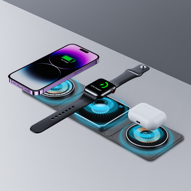 3-In-1 Foldable Wireless Fast Charger